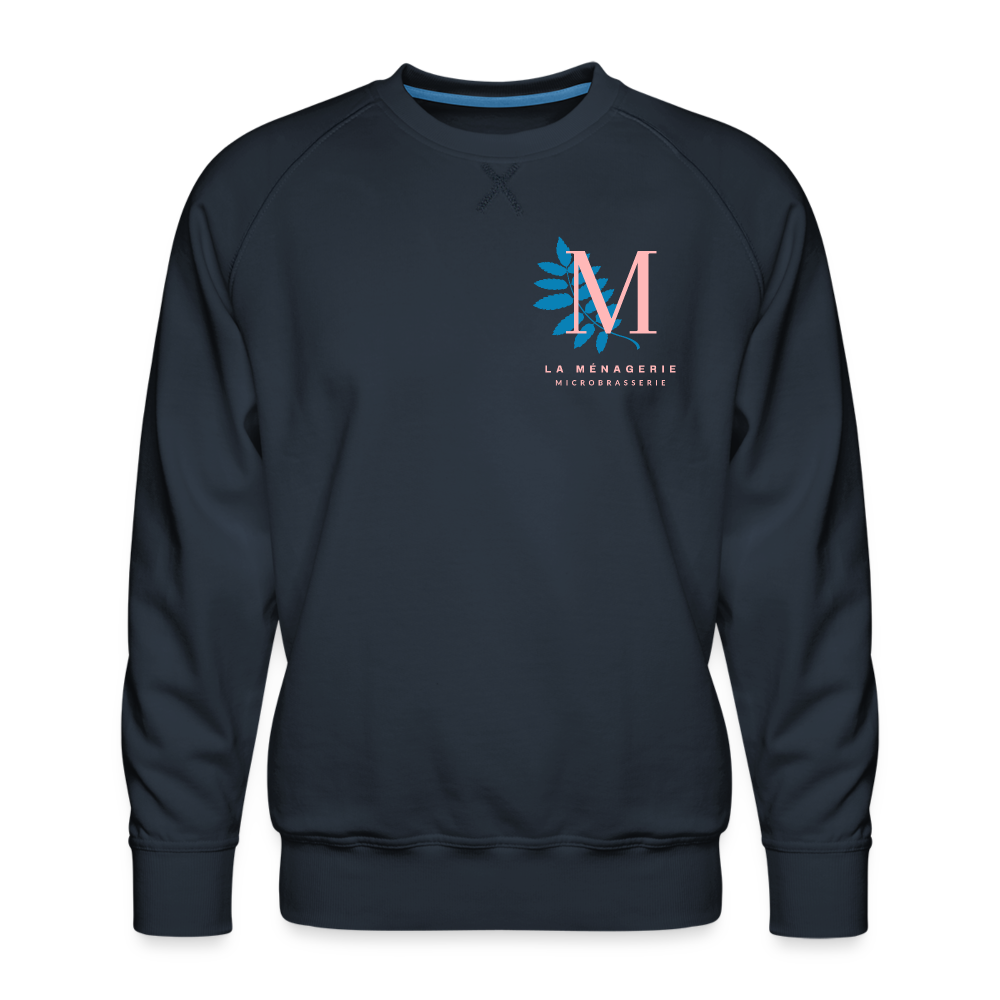 Sweat ras-du-cou Premium Homme - marine
