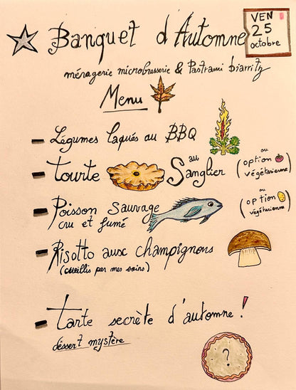 25/10 Banquet d'automne - Chef invité : Thibaud Simonet de Pastrami Biarritz