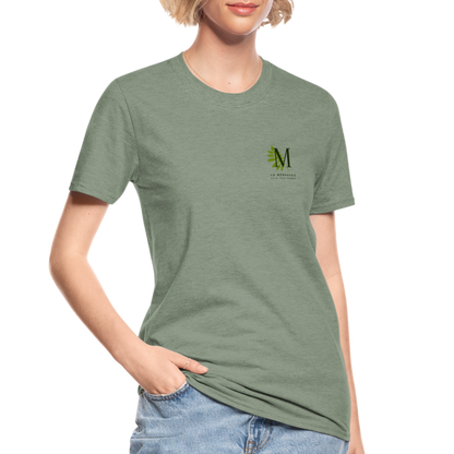 T-shirt polycoton Unisexe - vert kaki chiné