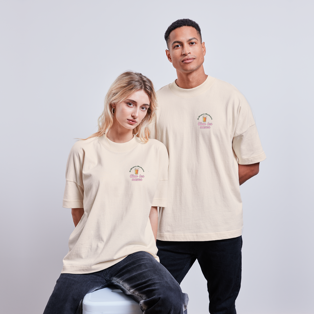 T-shirt Ciao les nazes oversize Unisexe - blanc cassé